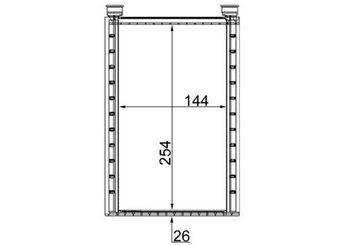 Kalorifer Radyatörü  MAHLE AH 224 000S  64119123506 64116934783 64116941991 6934783 6941991 9123506