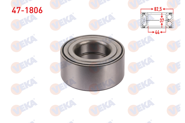 Teker Rulmanı Ön Sağ veya Sol Land Rover Freelander 1 (LN)(09.2002->)  VEKA 47-1806