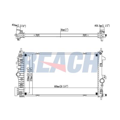 Su Radyatörü  ORİS BAU065018