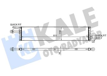 Turbo Radyatörü  KALE 364375  A0995005003 A0995007003 995005003 0995005003 995007003 0995007003