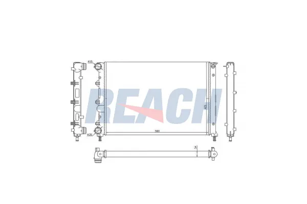 Su Radyatörü  Alfa Romeo 147 (190)(2004->)  MAHLE CR 395 000P