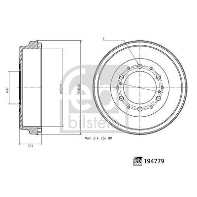 Kampana Arka Sağ veya Sol FEBI BILSTEIN 194779