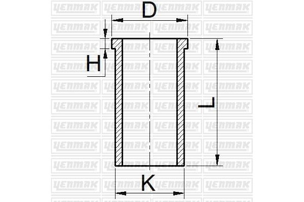 Gömlek (93.00MM-STD)  MAHLE 014 WV 28 00