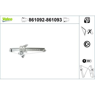 Cam Krikosu Arka Sol VALEO 861092