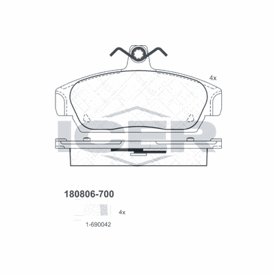 Fren Disk Balata Ön OTOZONE FDO9104-R