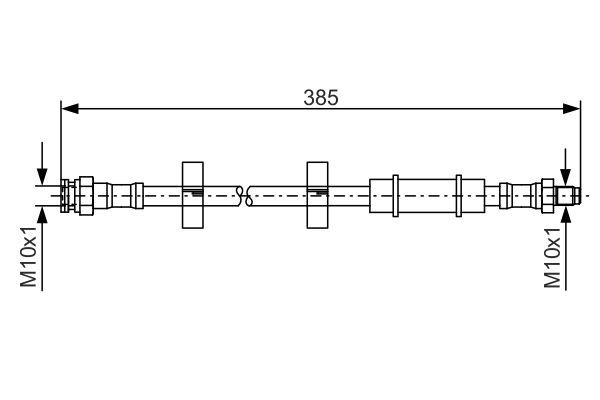 Fren Hortumu Arka Sağ veya Sol Fiat Panda (141)(1980->)  BOSCH 1 987 476 460