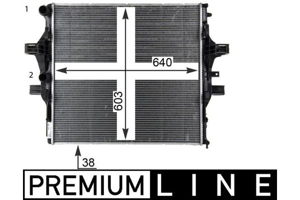 Su Radyatörü  Iveco Daily Şasi (Kasasız)(2019->)  MAHLE CR 2088 000P