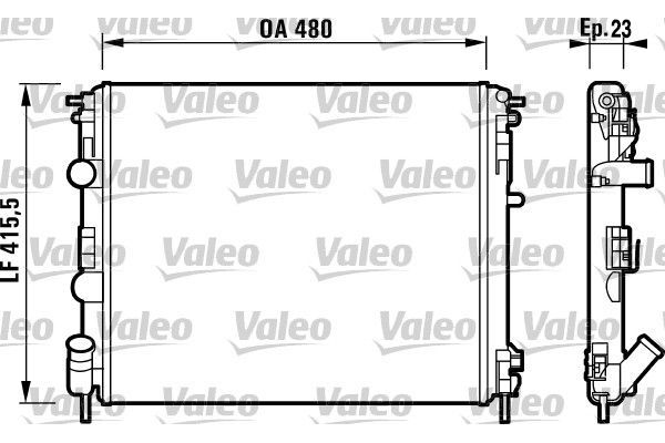 Su Radyatörü  Renault Clio II / (Makyajlı)(B/CB0)(06.2001->)  VALEO 732721