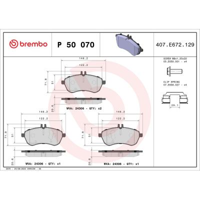 Fren Disk Balata Ön BREMBO P 50 070