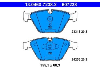 Fren Disk Balata Ön ATE 13.0460-7238.2  34116780711 34 11 6 780 711 34116794917 34 11 6 794 917