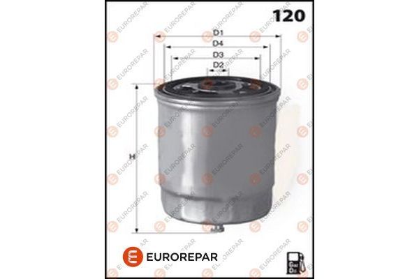 Yakıt Filtresi  Peugeot Boxer (330) P.Van Aks:3200mm (2002->2006)  EUROREPAR 1616207480