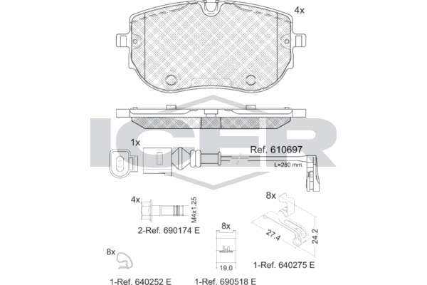 Fren Disk Balata Ön Skoda Enyaq (5AZ)(09.2020->)  VALEO 672082