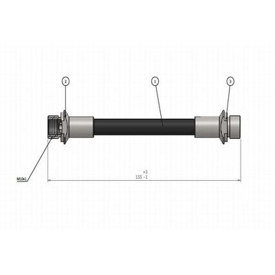 Fren Hortumu Arka Sağ veya Sol Toyota Auris Touring Sports (E18)(03.2013->)  CAVO C900 952A