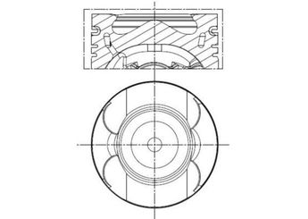 Piston (84.00MM-STD)   KONEKS 211480  8772783 GK2Q6K100DA GK2Q 6K100 DA