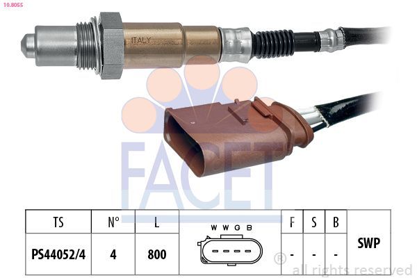 Oksijen (Lambda) Sensörü  FACET 10.8055