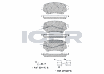 Fren Disk Balata Ön SWAPP 44395  KTL1TC2K021AA 2413372 2 413 372 2425653 2 425 653 2588897 2 588 897 37204696 37 204 696 KTL1TC-2K021-AA KTL1TC2K021AB KTL1TC-2K021-AB KTL1TC2K021AC KTL1TC-2K021-AC