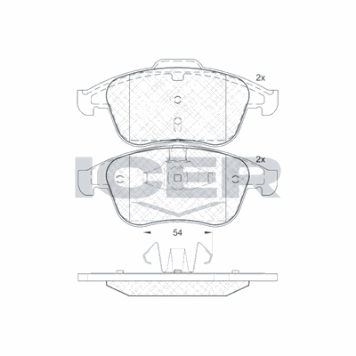 Fren Disk Balata Ön Renault Latitude (2010->)  AYD 60194BA