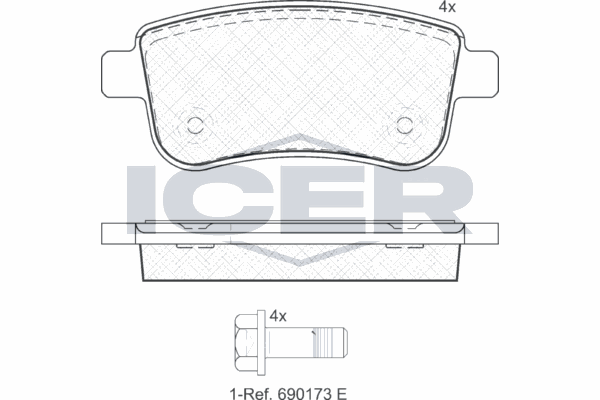 Fren Disk Balata Arka Renault Megane III Sport Tourer (04.2009->)  RENAULT ORJINAL 440604694R