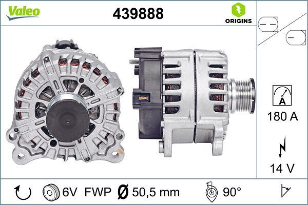 Alternatör  VALEO 439888