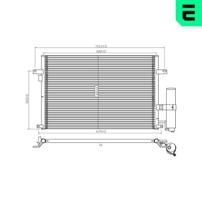 Klima Radyatörü  Chevrolet Lacetti HB (2005->)  ERA 667436