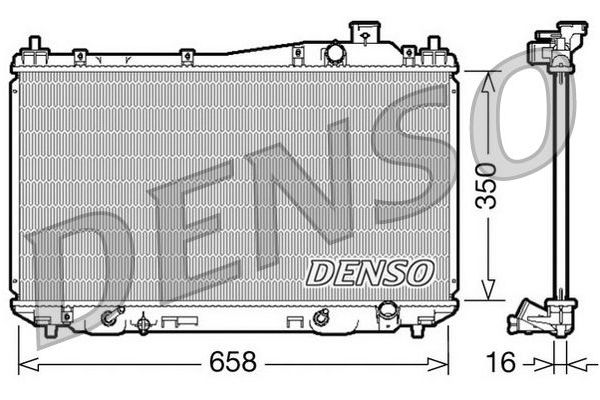 Su Radyatörü  DENSO DRM40008