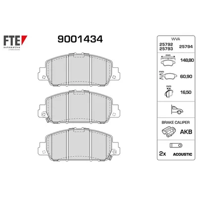 Fren Disk Balata Ön FTE 9001434