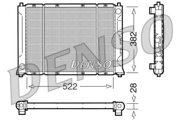 Su Radyatörü  DENSO DRM24012