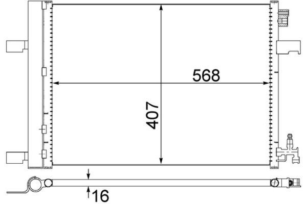 Klima Radyatörü  Opel Insignia A Country Tourer (2013->)  MAHLE AC 636 000S