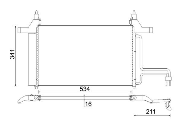 Klima Radyatörü  Abarth Stilo (192)(2001->)  MAHLE AC 790 000S