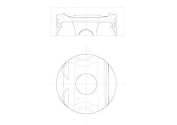 Piston (78.00MM-STD)  YENMAK 31-30084-000  120A10724R