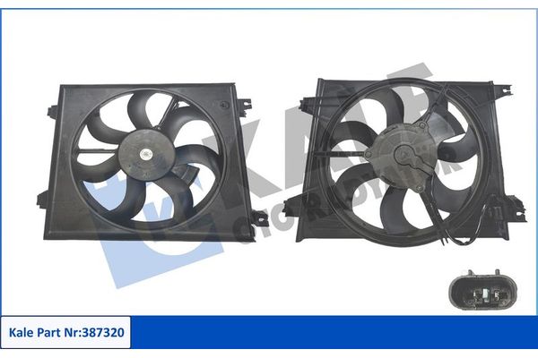 Radyatör Fan ve Motoru  KALE 387320
