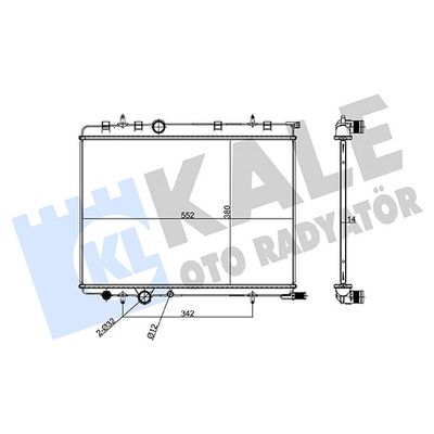 Su Radyatörü  Renault Logan / Symbol III (2013->)  KALE 243300