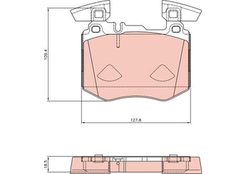 Fren Disk Balata Ön TRW GDB8310  A0004208103 4206502 000 420 65 02 4208103 000 420 81 03 A   000 420 81 03 A0004206502 A 000 420 65 02 A000420650265 A 000 420 65 02 65