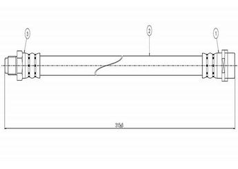 Fren Hortumu Ön Sağ veya Sol CAVO C800 643A  8791112