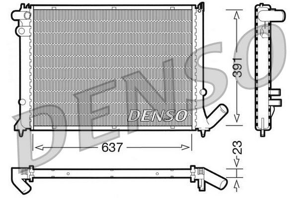 Su Radyatörü  DENSO DRM21050