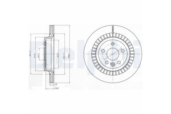 Fren Disk Ayna Arka Sağ ve Sol Volvo XC60 (04.2008->)  DELPHI BG4270