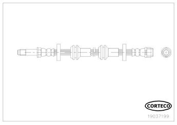 Fren Hortumu Ön Sağ veya Sol BRAXIS AH1053  4G0611707E 4G0 611 707E 4G0611707G 4G0 611 707G 4G0611707J 4G0 611 707J