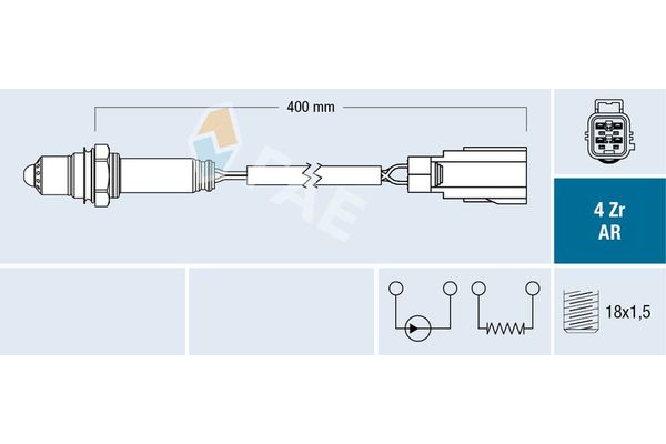 Oksijen (Lambda) Sensörü  Volvo S90 Sedan (03.2016->)  NGK 93224
