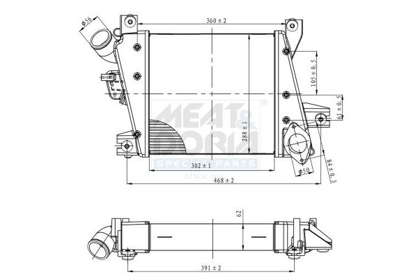 Turbo Radyatörü  Nissan X-Trail (T30)(06.2001->)  NISSENS 96527