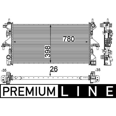 Su Radyatörü  MAHLE CR 808 000P