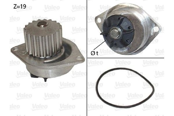 Devirdaim Su Pompası  Peugeot 206 Sedan (09.2006->)  VALEO 506595