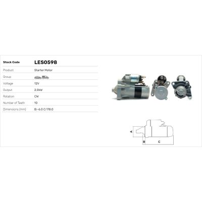 Marş Dinamosu  Renault Espace /Grand Espace (JE0)(07.2000->)  LUCAS ELEKTRIK LES0598