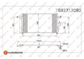 Klima Radyatörü  EUROREPAR 1682212180  1682212180 9760625500