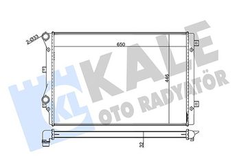 Su Radyatörü  KALE 367600  214105169R 214108175R 214109798R 1K0121251L 1K0.121.251 L 1K0121253L 1K0.121.253 L 1K0121251BB 1K0121251CS 1K0198251CS 5K0121251J 5K0.121.251 J 5K0121251AA 5K0121253B 1K0198251