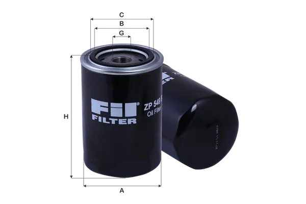 Yağ Filtresi  Fiat Ducato Minibüs, Yüksek Tavan (03.2002->)  FIL FILTRE ZP 549 B
