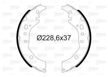 Fren Pabuçlu Balata Arka VALEO 564176  449552130 0449552130 04495-52130