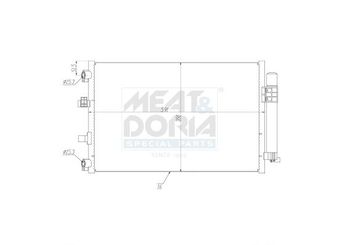 Klima Radyatörü  MOCA ACCN1244  BV6119710BA 1703509 1798139 1851079 1907673 2014533 BV61-19710-BA BV6119710BB BV6119710BC BV6119710BD BV6119710BE