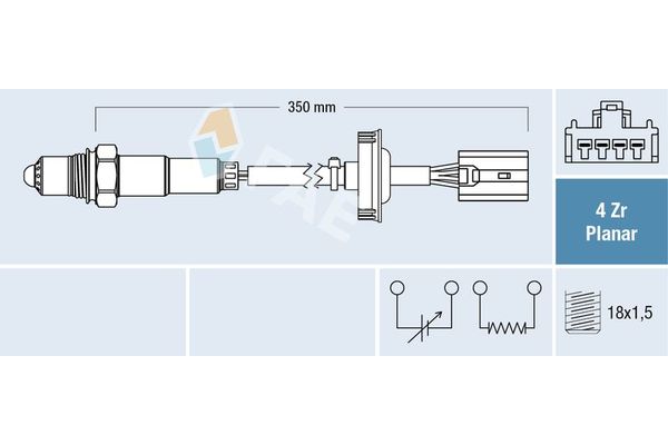 Oksijen (Lambda) Sensörü  Mitsubishi Colt CZ3 Lim. 5-trg. (Z30A)(04.2004->)  FAE 77451