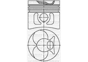 Piston (81.40MM-0.50)  YENMAK 31-03633-050  A6160306417