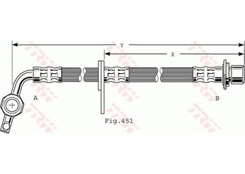 Fren Hortumu Ön Sağ TRW PHD477  9094702A21 9094702F28 90947-02A21 90947-02F28